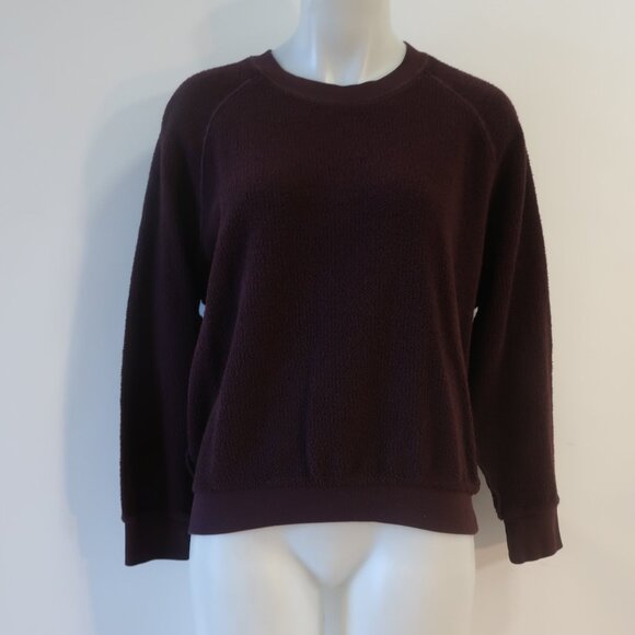 Womens PerfectWhiteTee Brown Terry Sweater L - Picture 1 of 8